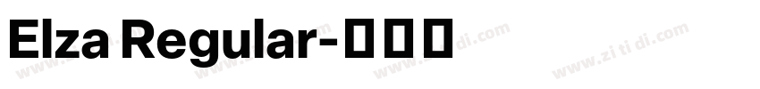 Elza Regular字体转换
